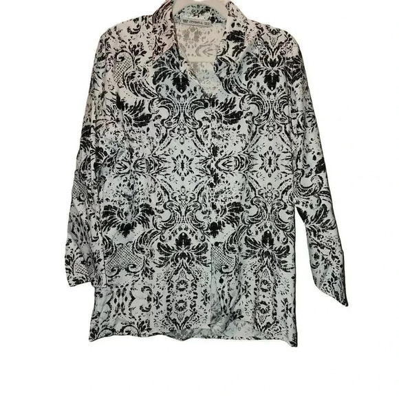 Misell Tops - Misell Black and White Top